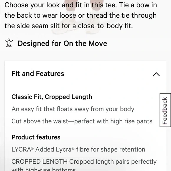 Like new lululemon It’s a tie tee beige size 4 - Picture 14 of 14